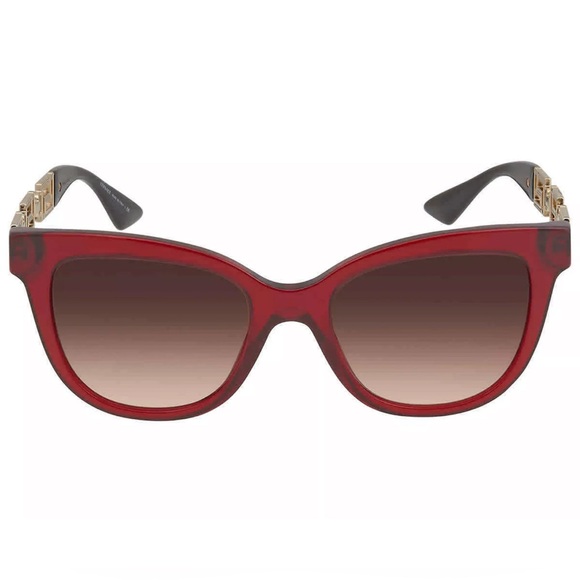 Versace Bordeaux Red Cat Eye Sunglasses VE4394 - Picture 3 of 13